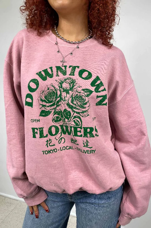 Downtown Flowers Graphic Sweater by BDG