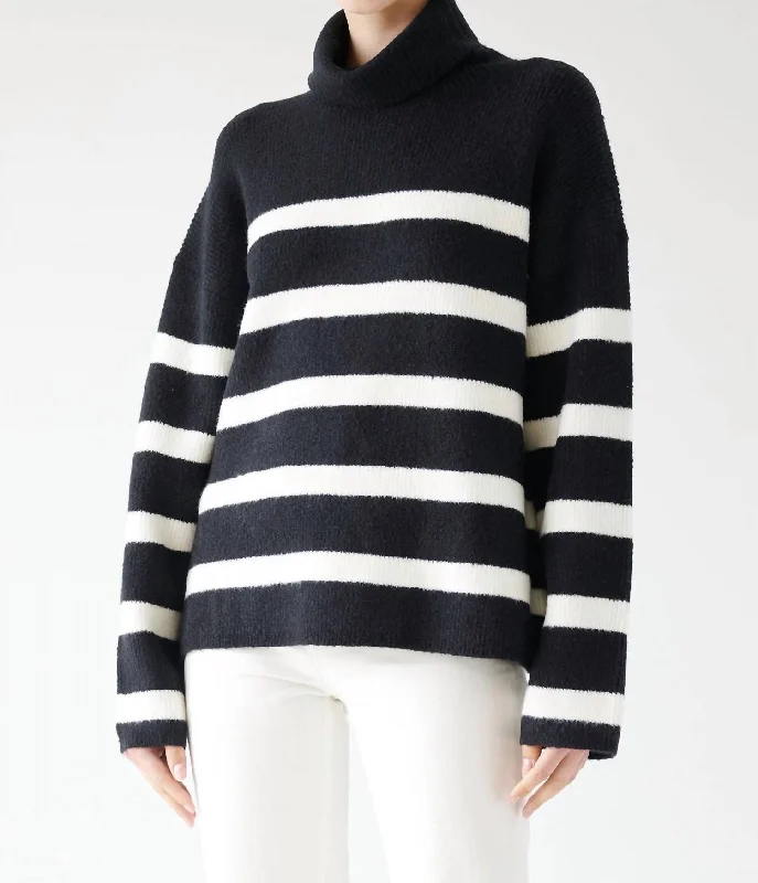 Encino Sweater In Black/milk