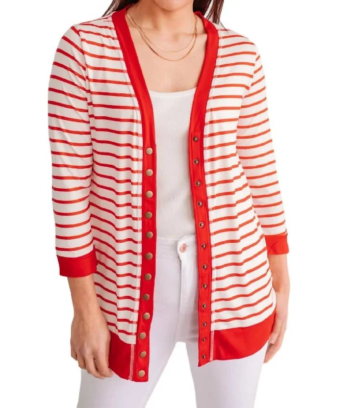 Have You Heard Cardigan In Red