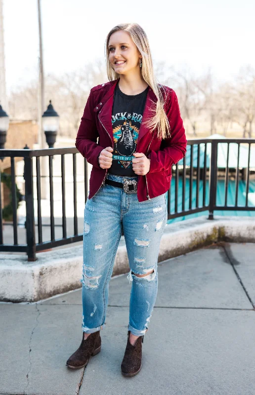 Burgundy Jacket