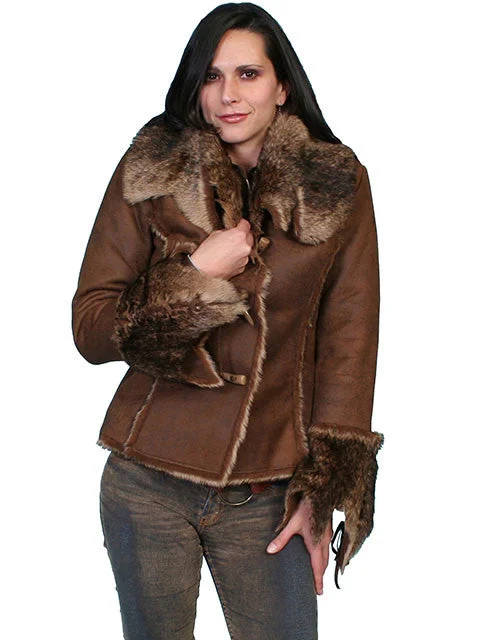 Women's Honey Creek Outerwear Collection: Faux Fur Jacket, 2 Side Pockets