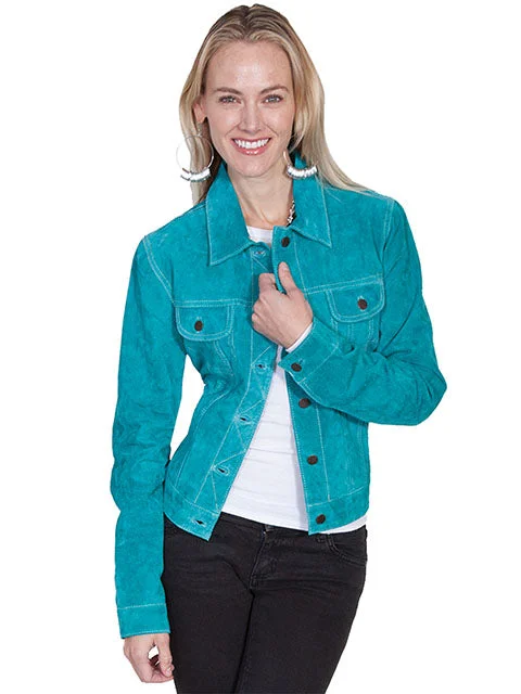 Women's Leather Jacket Collection Suede: Scully Western Jean Jacket