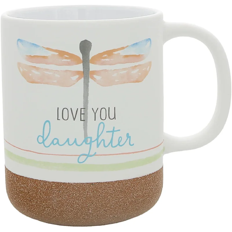 16 oz Love You Daughter Mug with Sand Glaze Bottom