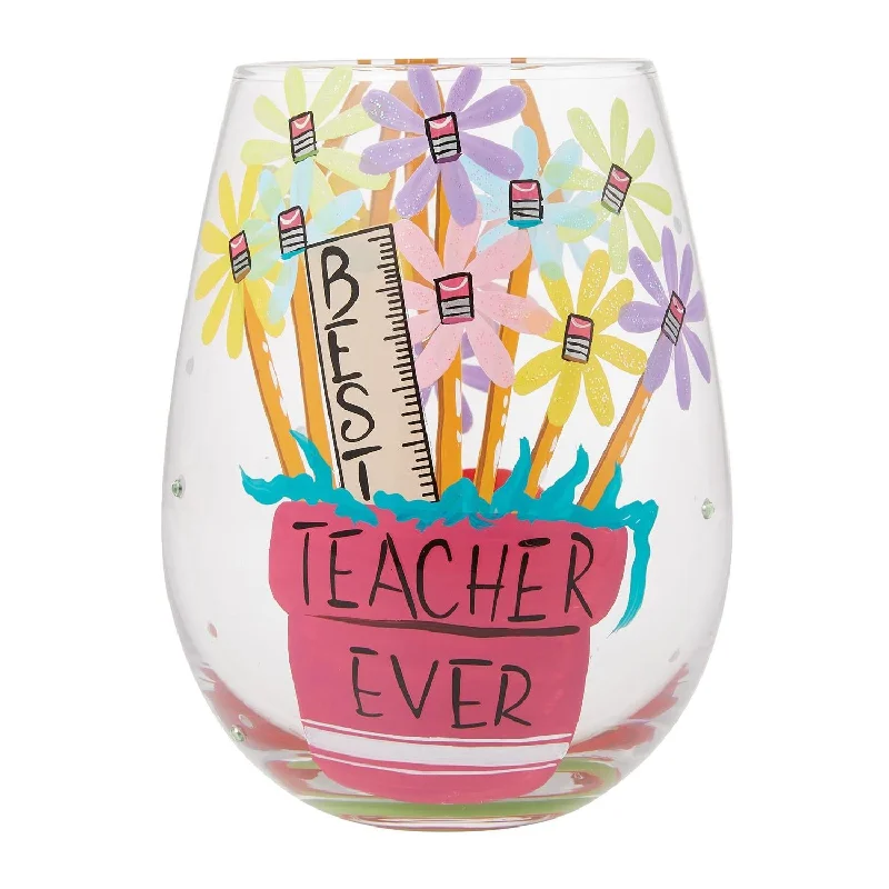 Best Teacher Lolita Stemless Wine