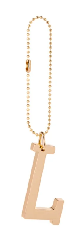 Gold Monogram Anywhere Charm - L