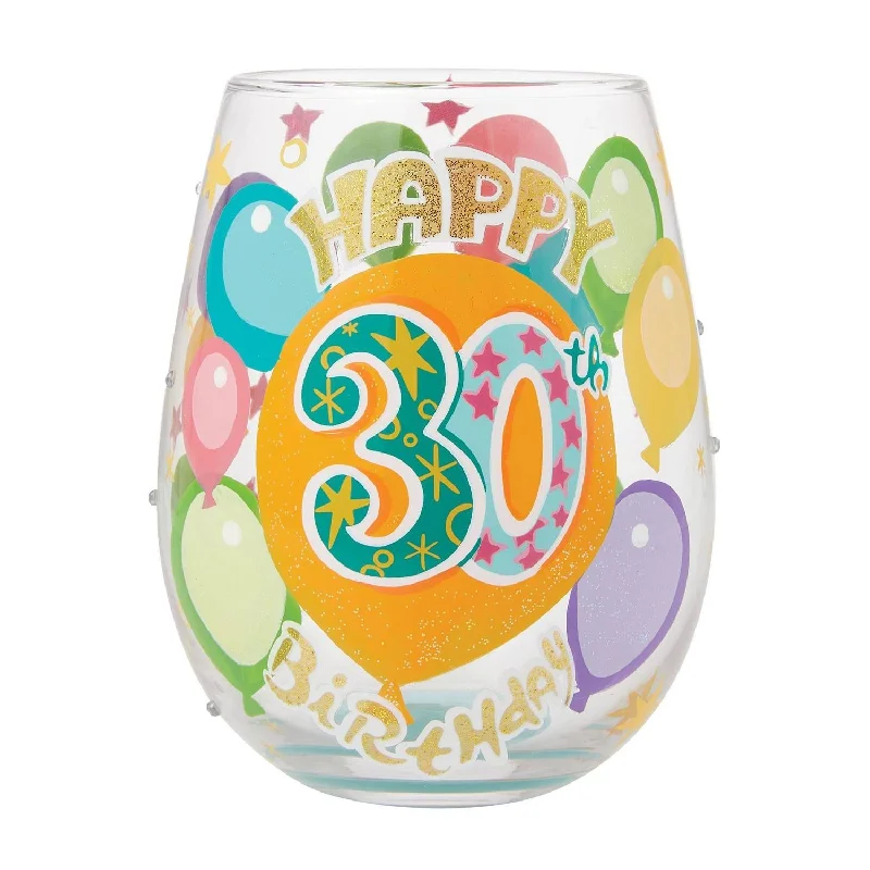 Happy 30th Lolita Stemless Wine Glass