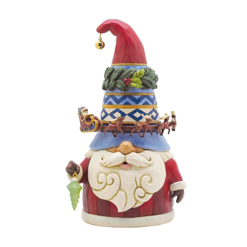 Jim Shore Heartwood Creek Gnome Rotating Sleigh Around