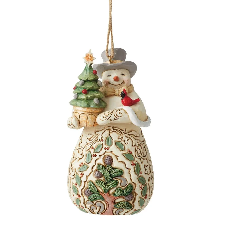 Jim Shore Heartwood Creek Woodland Snowman/Tree Ornament