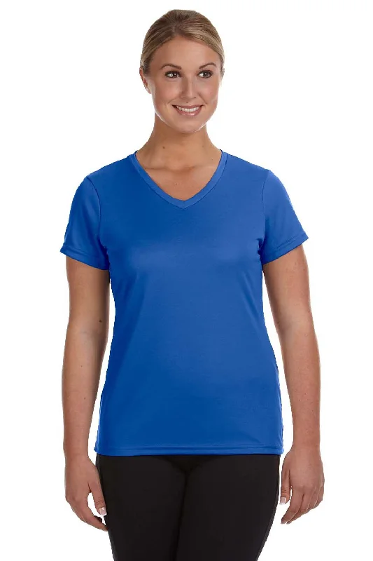 Augusta Sportswear Womens Moisture Wicking Short Sleeve V-Neck T-Shirt - Royal Blue