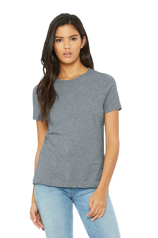 Bella + Canvas Womens CVC Short Sleeve Crewneck T-Shirt - Heather Grey