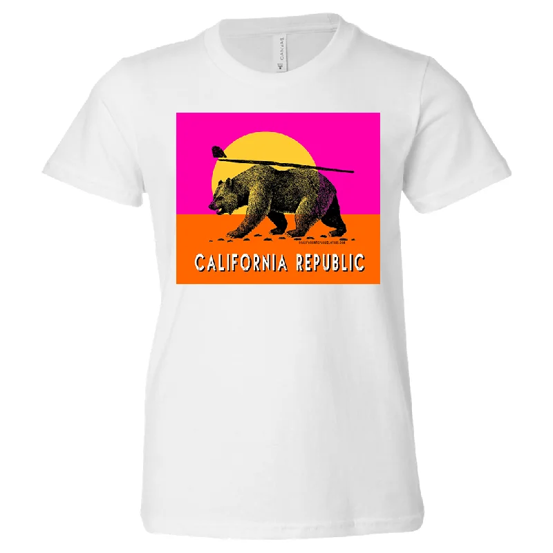 California Summer Surf Bear Asst Colors Youth T-Shirt/tee