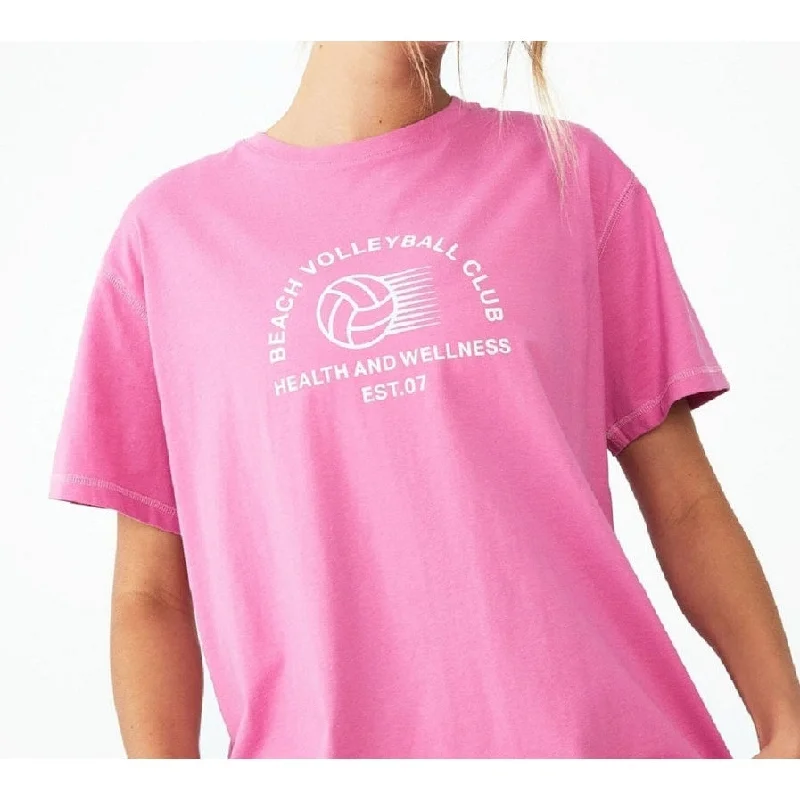 Cotton On Women's Active Organic T-Shirt Pink Size Small