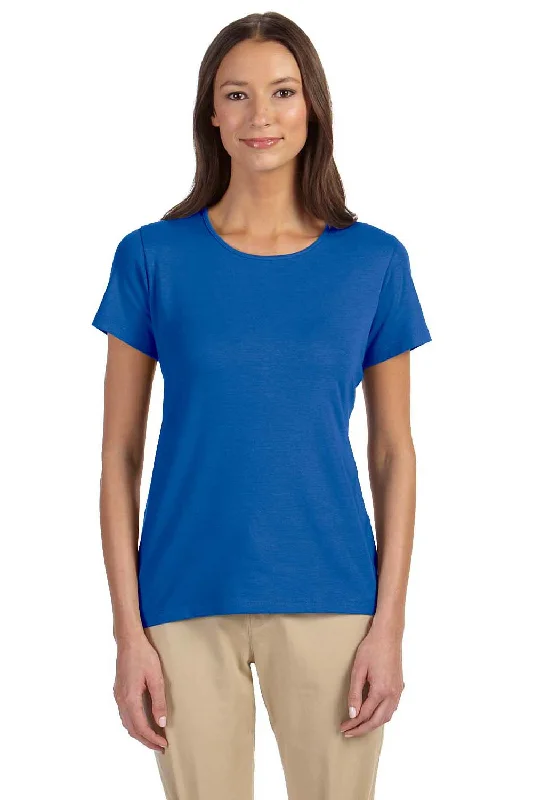 Devon & Jones Womens Perfect Fit Short Sleeve Crewneck T-Shirt - French Blue