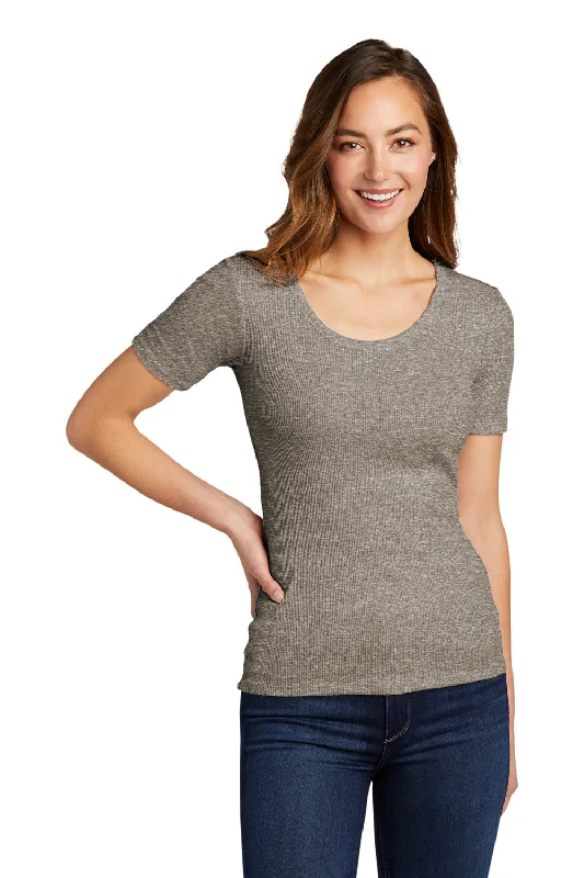 District Womens Very Important Short Sleeve Scoop Neck T-Shirt - Grey Frost