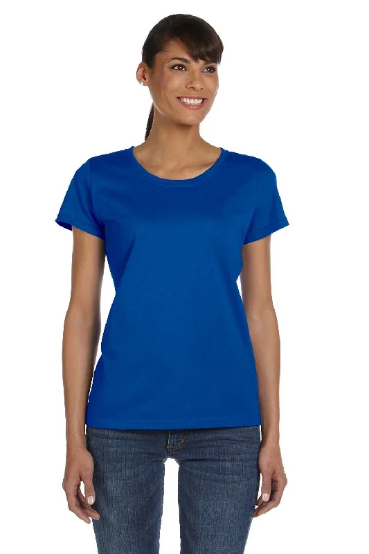 Fruit Of The Loom Womens HD Jersey Short Sleeve Crewneck T-Shirt - Royal Blue