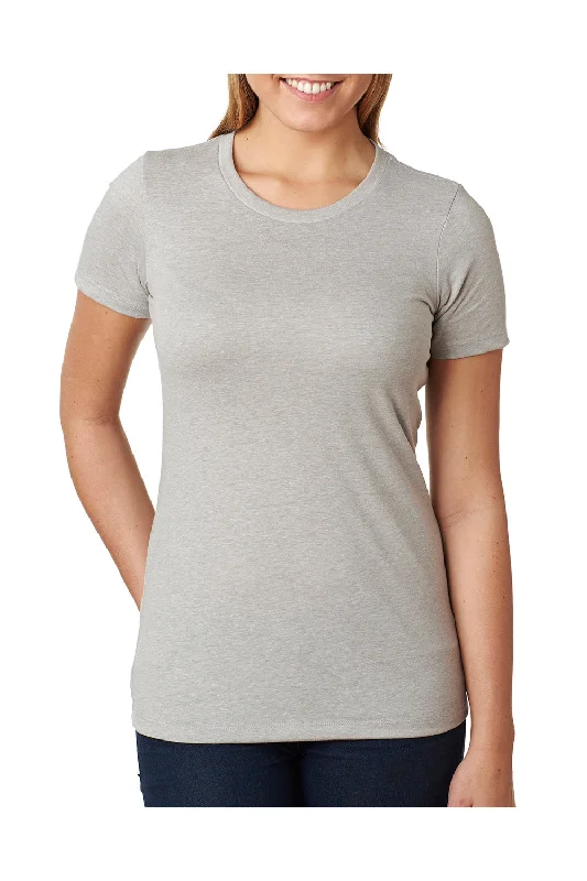 Next Level Womens CVC Jersey Short Sleeve Crewneck T-Shirt - Silk Grey - Closeout