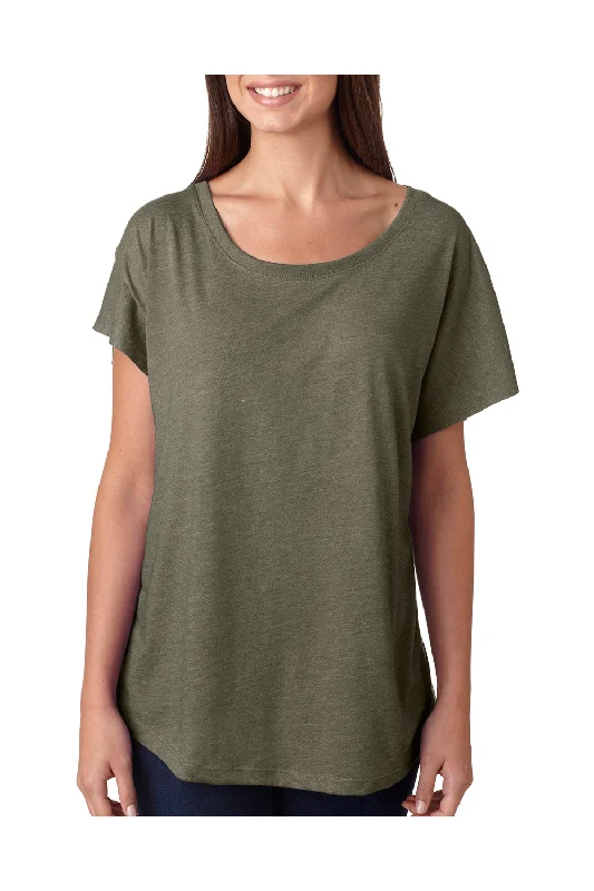 Next Level Womens Dolman Jersey Short Sleeve Scoop Neck T-Shirt - Venetian Grey - Closeout