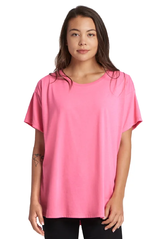 Next Level Womens Ideal Flow Short Sleeve Crewneck T-Shirt - Hot Pink - Closeout