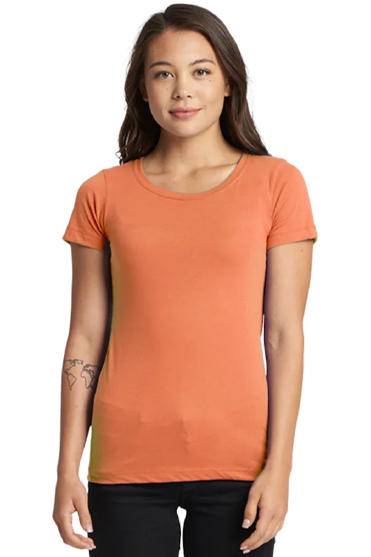 Next Level Womens Ideal Jersey Short Sleeve Crewneck T-Shirt - Light Orange