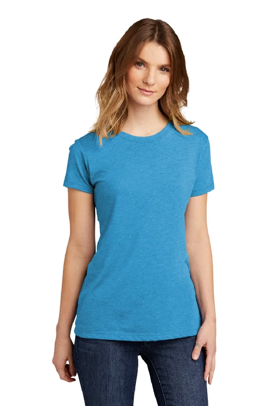 Next Level Mens Jersey Short Sleeve Crewneck T-Shirt - Vintage Turquoise Blue - Closeout