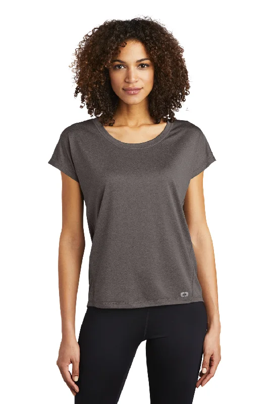 Ogio Womens Endurance Pulse Moisture Wicking Short Sleeve Crewneck T-Shirt - Gear Grey