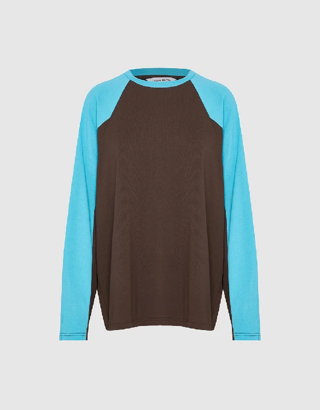 Raglan Sleeve Crew Neck Loose T-Shirt