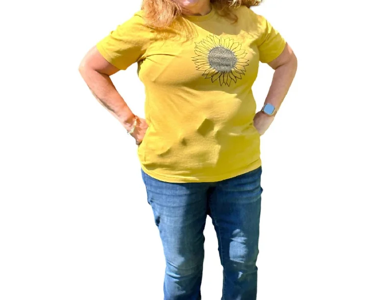 Susanna Sunflower T-Shirt In Yellow