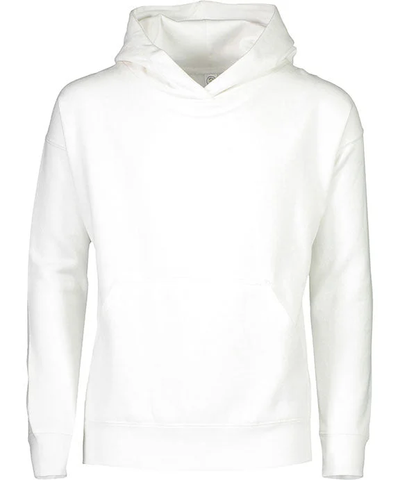 2296 - LAT Youth Pullover Fleece Hoodie | White