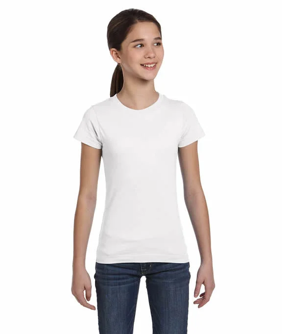 2616 - LAT Girls Fine Jersey T-Shirt | White