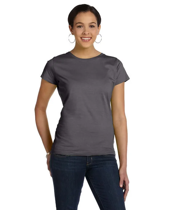 3516 - LAT Ladies Fine Jersey T-Shirt | Charcoal