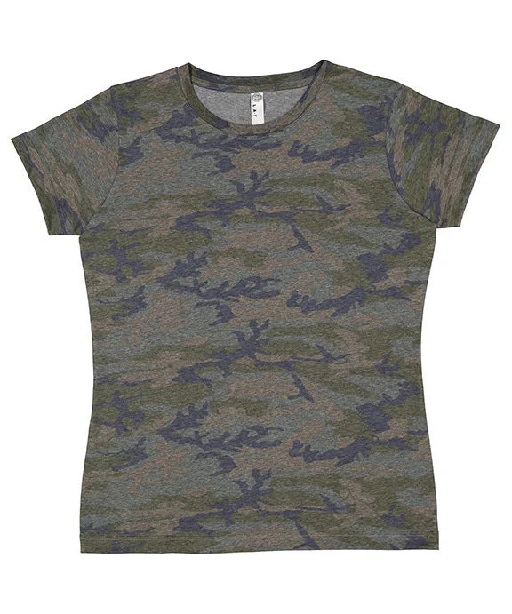 3516 - LAT Ladies Fine Jersey T-Shirt | Vintage Camo