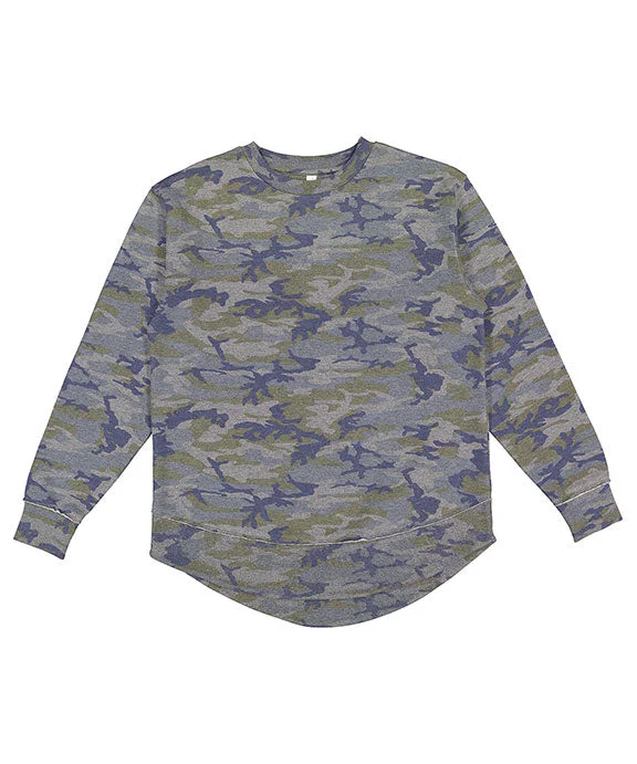 3525 - LAT Ladies Weekend Tunic Fleece Sweatshirt | Vintage Camo