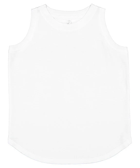 3592 - LAT Ladies Relaxed Tank Top | White