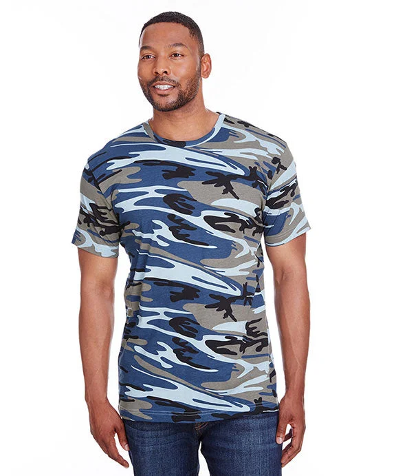 3907 - Code Five Mens Camo T-Shirt | Blue Woodland