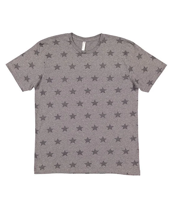 3929 - Code Five Mens Five Star T-Shirt | Granite Heather Star