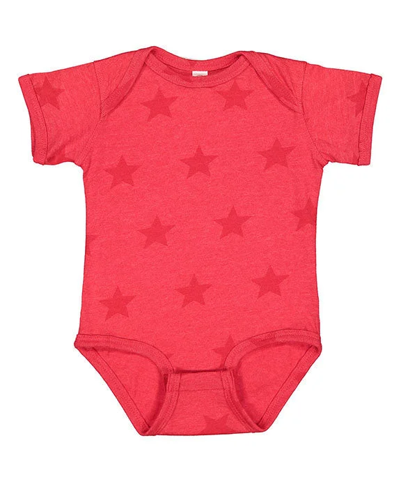 4329 - Code Five Infant Five Star Bodysuit | Red Star