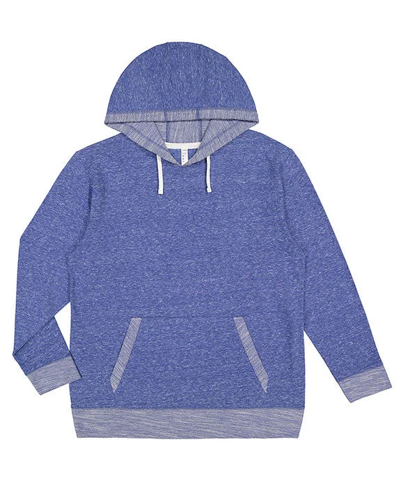 6779 - LAT Adult Harborside Melange French Terry Hooded Sweatshirt | Royal Melange