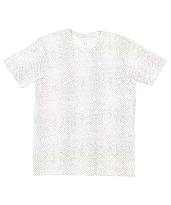 6901 - LAT Fine Jersey T-Shirt | White Reptile