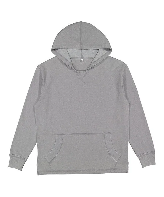 6936 - LAT Adult Vintage Wash Fleece Hooded Sweatshirt | Washed Grey