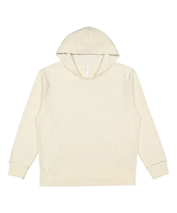 6936 - LAT Adult Vintage Wash Fleece Hooded Sweatshirt | Washed Natural