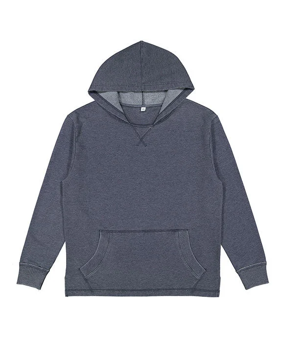 6936 - LAT Adult Vintage Wash Fleece Hooded Sweatshirt | Washed Navy