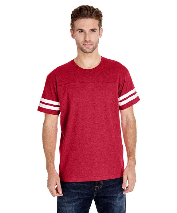 6937 - LAT Mens Football T-Shirt | Vintage Red/White