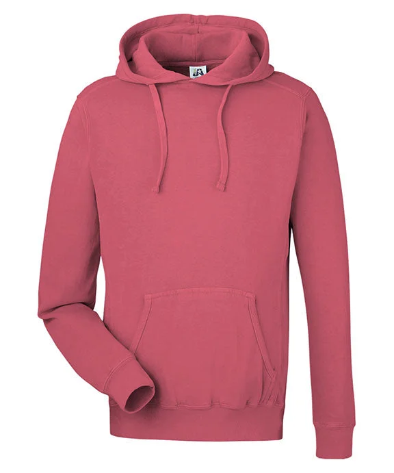 8730JA - J America Unisex Pigment Dyed Fleece Hooded Sweatshirt | Garnet