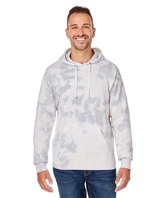 8861JA - J America Adult Tie-Dye Pullover Hooded Sweatshirt | Grey Tie Dye