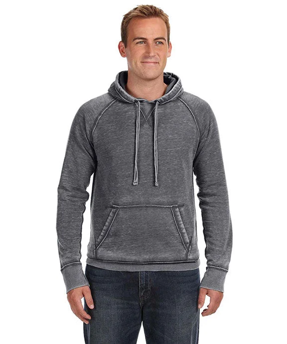 JA8915 - J America Adult Vintage Zen Fleece Pullover Hooded Sweatshirt | Dark Smoke