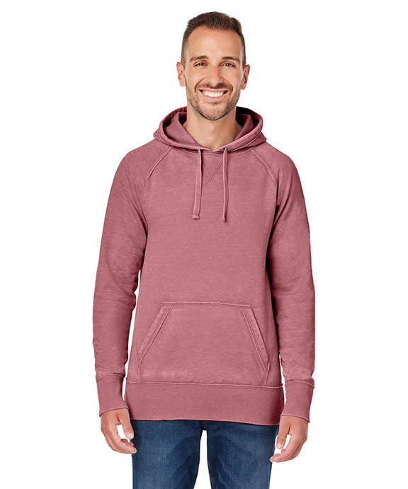 JA8915 - J America Adult Vintage Zen Fleece Pullover Hooded Sweatshirt | Rose