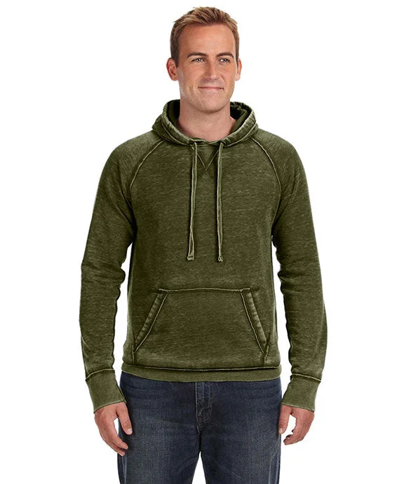 JA8915 - J America Adult Vintage Zen Fleece Pullover Hooded Sweatshirt | Twisted Olive