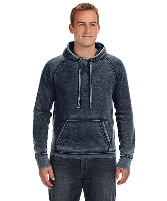 JA8915 - J America Adult Vintage Zen Fleece Pullover Hooded Sweatshirt | Vintage Navy