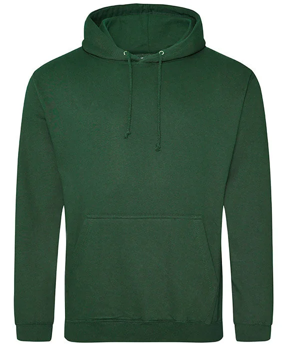 JHA001 - Just Hoods By AWDis Mens Midweight College Hooded Sweatshirt | Bottle Green