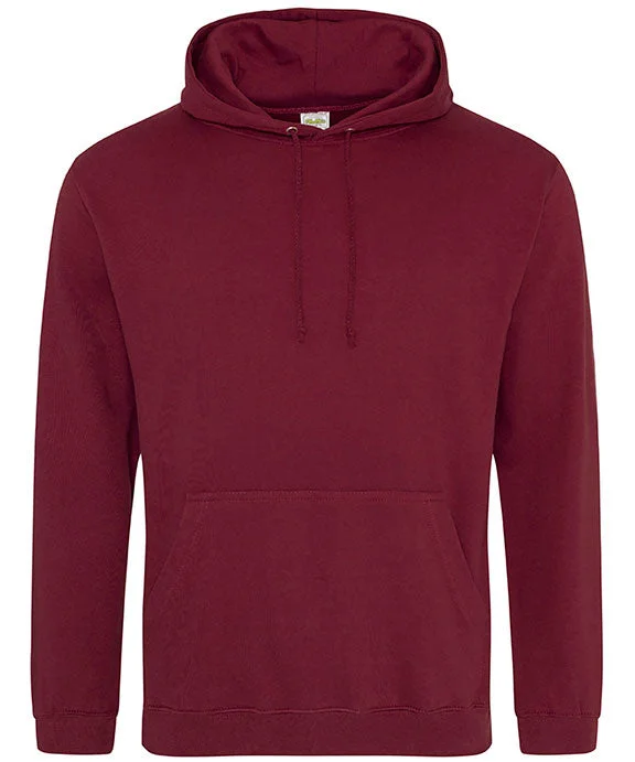 JHA001 - Just Hoods By AWDis Mens Midweight College Hooded Sweatshirt | Burgundy